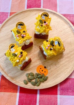 カステラでお手軽パンプキンモンブラン-レシピのメイン写真