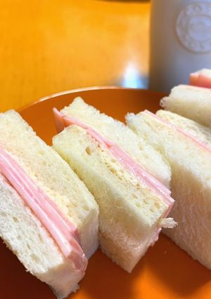 シンプル♫ ハムサンド-レシピのメイン写真