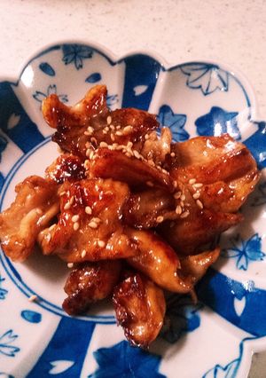 鶏皮焼き☆調味料2つ-レシピのメイン写真