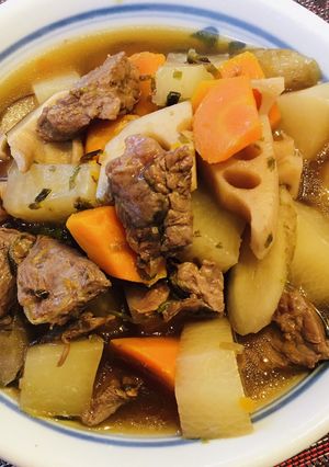 圧力鍋で作る　牛すじの塩昆布煮-レシピのメイン写真