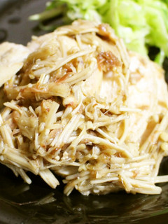 減塩☆中華鶏ハム えのきおかかソース-レシピのメイン写真