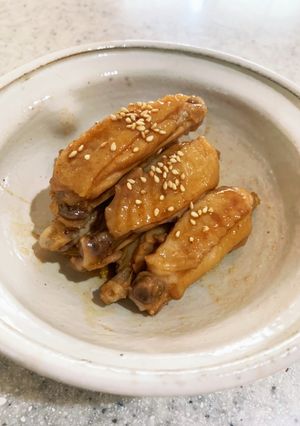 【ダイエット中のお肉】手羽中の甘辛照煮-レシピのメイン写真