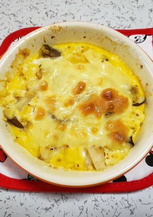 超簡単!エリンギたっぷり豆腐グラタン-レシピのメイン写真