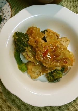 鶏の味噌豆板醬炒め煮-レシピのメイン写真