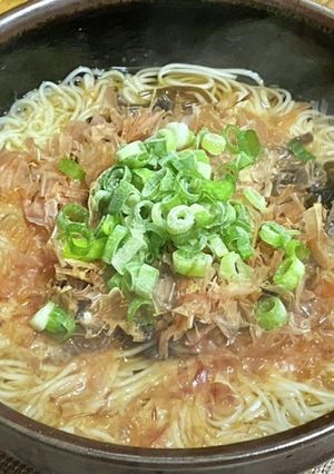 塩昆布とかつお節で煮麺-レシピのメイン写真
