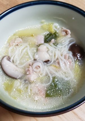 参鶏湯風　簡単鳥肉の優しいスープ-レシピのメイン写真