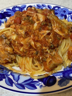 早っ!うまっ!〜サバ缶トマトパスタ〜-レシピのメイン写真