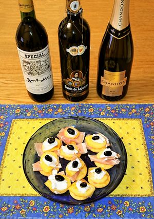 柿とクリチと黒豆と生ハム✨週末のカナッペ-レシピのメイン写真
