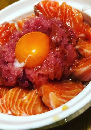 海鮮丼(酢醤油で…)-レシピのメイン写真