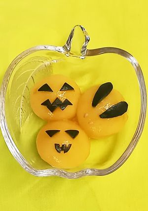 お月見とちょっとハロウィン団子-レシピのメイン写真