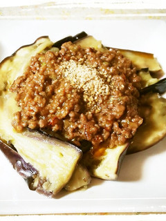 簡単!茄子のピリ辛肉味噌がけ☆-レシピのメイン写真