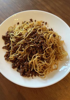 濃厚！豚そぼろ焼きそば-レシピのメイン写真