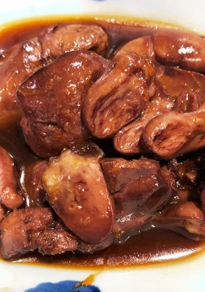 鷄レバーとハートの甘辛煮-レシピのメイン写真
