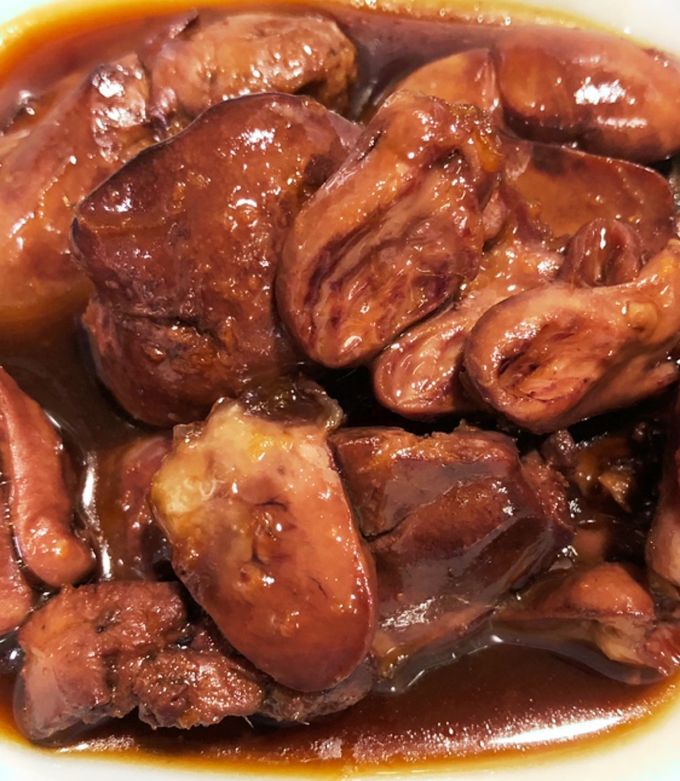 鷄レバーとハートの甘辛煮 by クック8OXFIC☆ 【クックパッド】 簡単