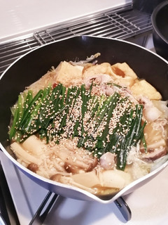 もつ鍋風豚バラ鍋-レシピのメイン写真