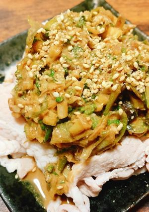 香味野菜の胡麻ぽん酢豚しゃぶ-レシピのメイン写真