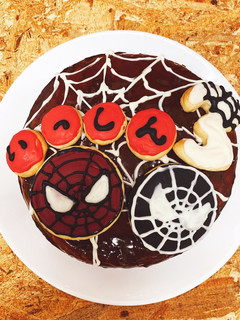 スパイダーマン ケーキ-レシピのメイン写真