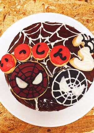 スパイダーマン ケーキ-レシピのメイン写真