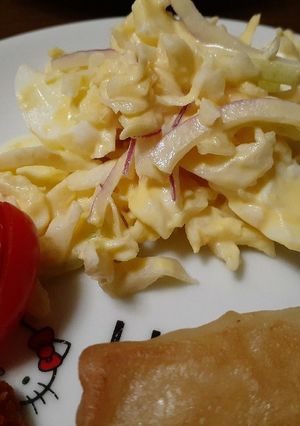 キューピーたまごで、残り野菜でサラダ♪-レシピのメイン写真