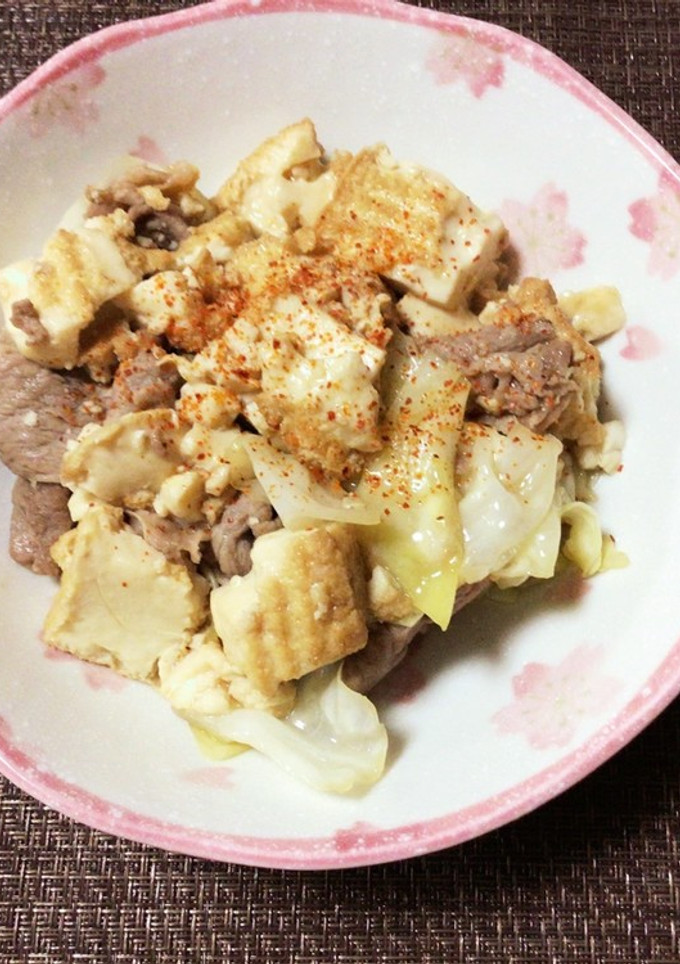 厚揚げと野菜と豚コマのバタポン炒め-レシピのメイン写真