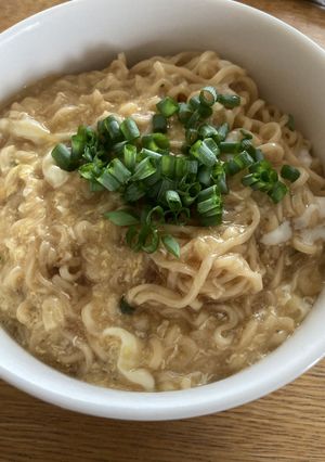 フワトロたまご餡掛けラーメン！-レシピのメイン写真