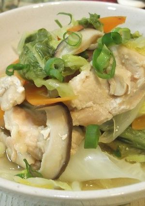 味浸み甘辛鶏とたっぷり白菜の白だし煮-レシピのメイン写真