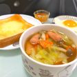 簡単☆朝食◎野菜たっぷりウィンナースープ
