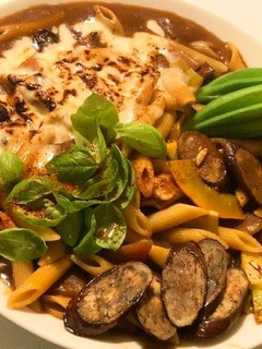 家島えびカレー焼きチーズペンネ小豆島野菜-レシピのメイン写真