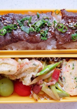 肉のっけ弁当-レシピのメイン写真