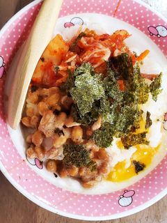 簡単ごはん♪キムチ納豆丼♪-レシピのメイン写真