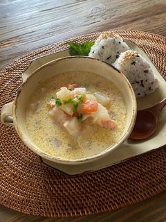 コロコロ野菜の豆乳みそスープ-レシピのメイン写真