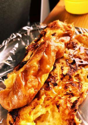 車中メシ　塩パンでつくるフレンチトースト-レシピのメイン写真