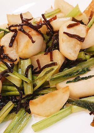 簡単 かぶの塩昆布炒め あと一品に-レシピのメイン写真