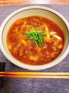 残りカレーをリメイク!和風カレーうどん-レシピのメイン写真