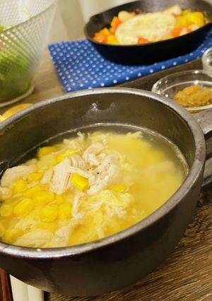ささみとたまごの中華風コーンスープ-レシピのメイン写真