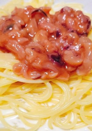 イカの塩辛のクリームパスタ-レシピのメイン写真
