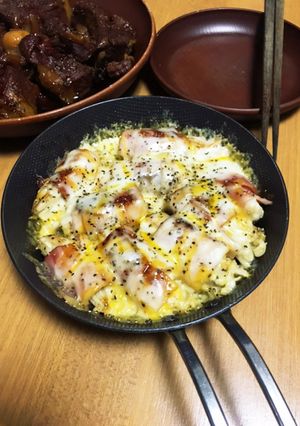 えのきベーコンのチーズ焼き＊ハチミツかけ-レシピのメイン写真