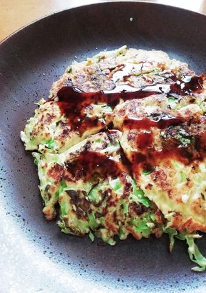 ダイエットに！豆腐でお好み焼き-レシピのメイン写真