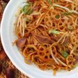 シャキコリ!食べて楽しい蓮根砂肝焼きそば