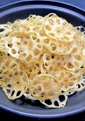 苦くならない☆れんこんチップス(素揚げ)-レシピのメイン写真