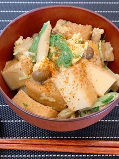 厚揚げとたっぷり卵でふわとろ丼-レシピのメイン写真