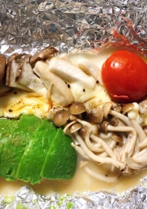 きのこのホイル焼き(わさび酢醤油)-レシピのメイン写真
