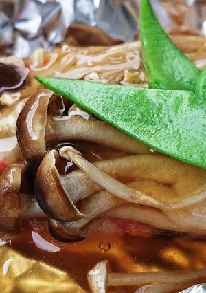 タケノコメバルと茸の大和蒸しホイル包み-レシピのメイン写真