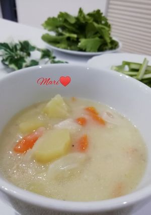 簡単!チキンと野菜のクリームシチュー-レシピのメイン写真