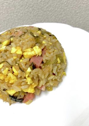 冷凍ご飯でパラパラ絶品高菜チャーハン-レシピのメイン写真