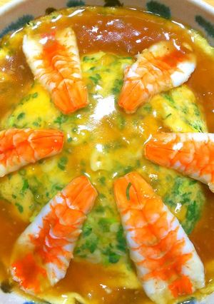 エビ玉の天津丼◎寿司ネタのエビで簡単-レシピのメイン写真