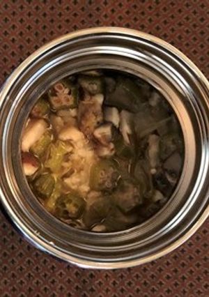 フードジャーでオートミールの梅塩昆布粥-レシピのメイン写真