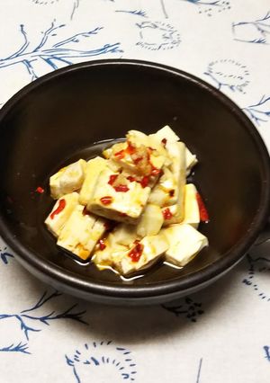 あつあつ豆腐オリーブソース♪-レシピのメイン写真