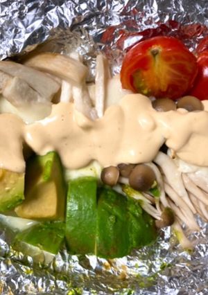 きのこのホイル焼き(わさびマヨ)-レシピのメイン写真