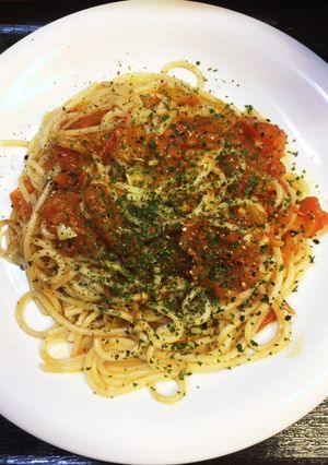 シンプルなトマトのパスタ-レシピのメイン写真